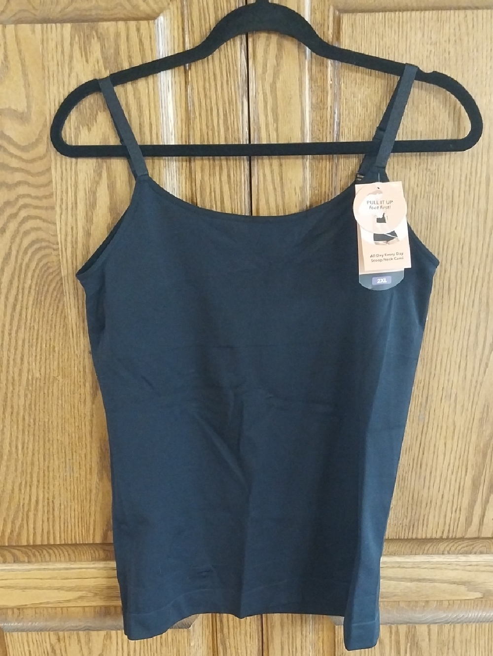 Shapermint Essentials NWT All Day Every Day  Scoop Neck Cami 2XL Black Shapewear